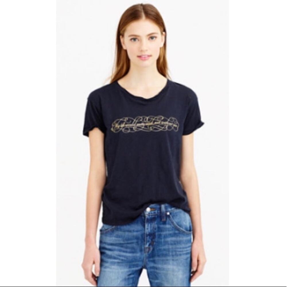 J Crew Without You Gray T-Shirt